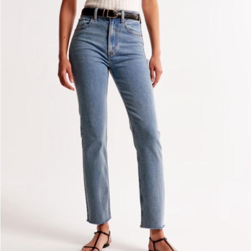 Abercrombie & Fitch Light Blue High Rise Women's Jeans